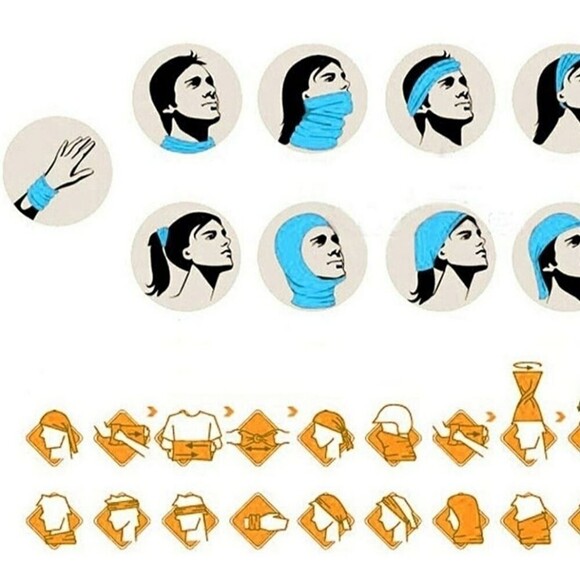 Zebra Gaiter Headband Mask - Picture 4 of 4